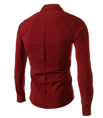 Side Button Dress Shirt 2